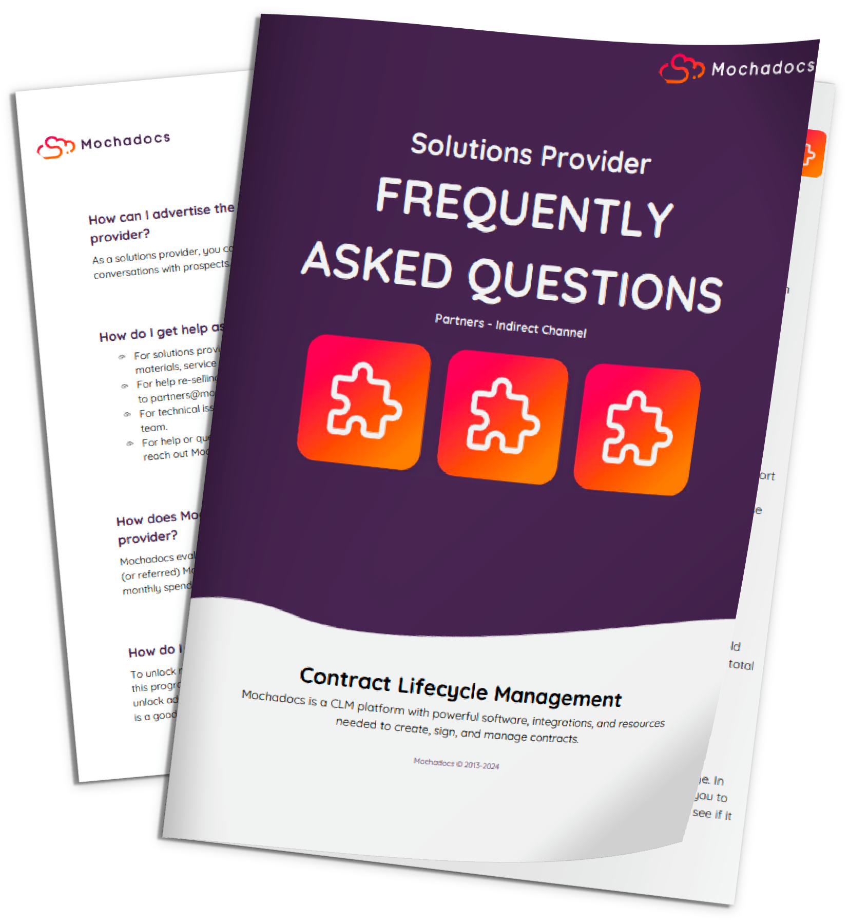 eBook Frequently Asked Questions for Solutions Providers | Mochadocs